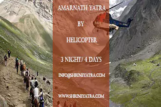 03 Nights / 04 Days Amarnath Yatra By Helicopter Via Baltal