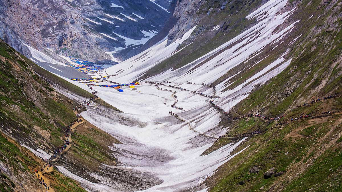 Amarnath Yatra By Helicopter Via Pahalgam