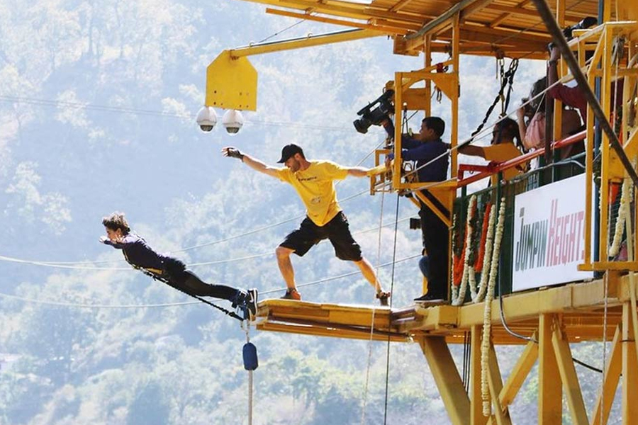 Bungee Jumping at Rishikesh