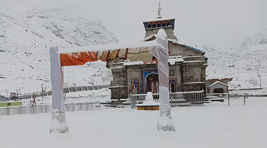Fresh Snow Fall in Kedarnath