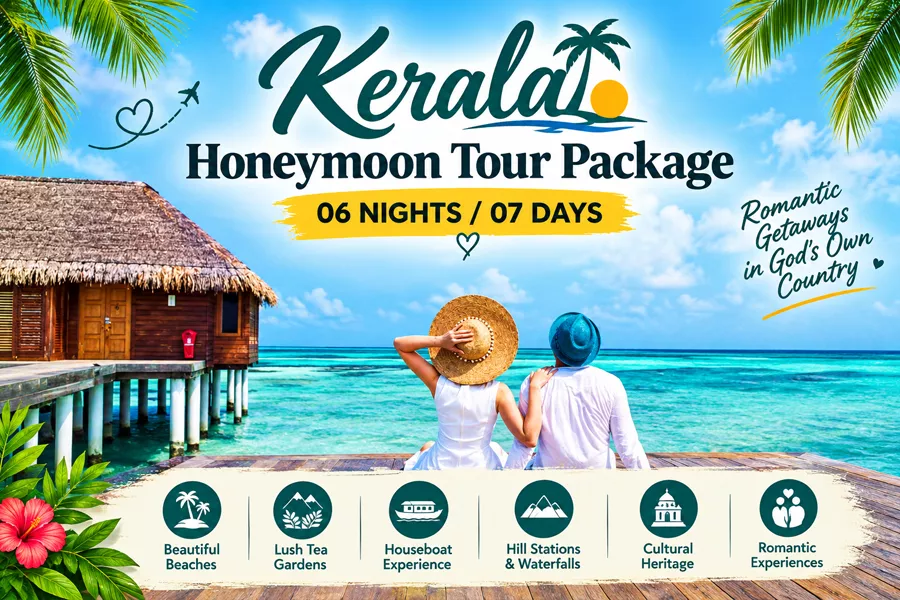 Kerala Honeymoon Tour Package (6Nights & 7 Days)